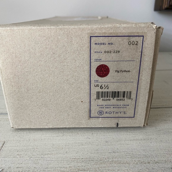 Rothy’s Women’s Retired Print Fig Python The Point Flats. - Picture 7 of 7